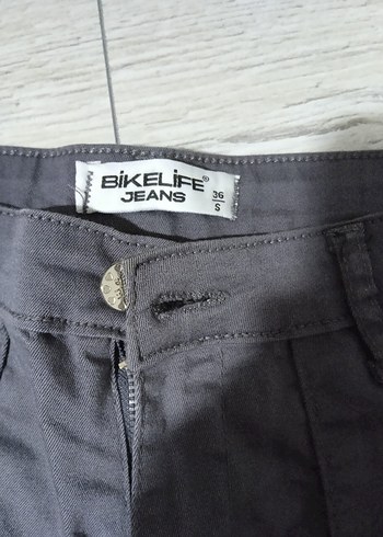 Diğer Gri Kadın Kargo Kot Pantolon