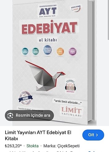 Limit edebiyat el kitabı 