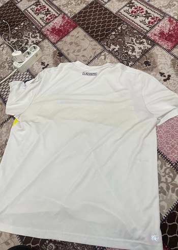 Erkek Beyaz Spor Polo Tişört ORJ LACOSTE - Görsel 4