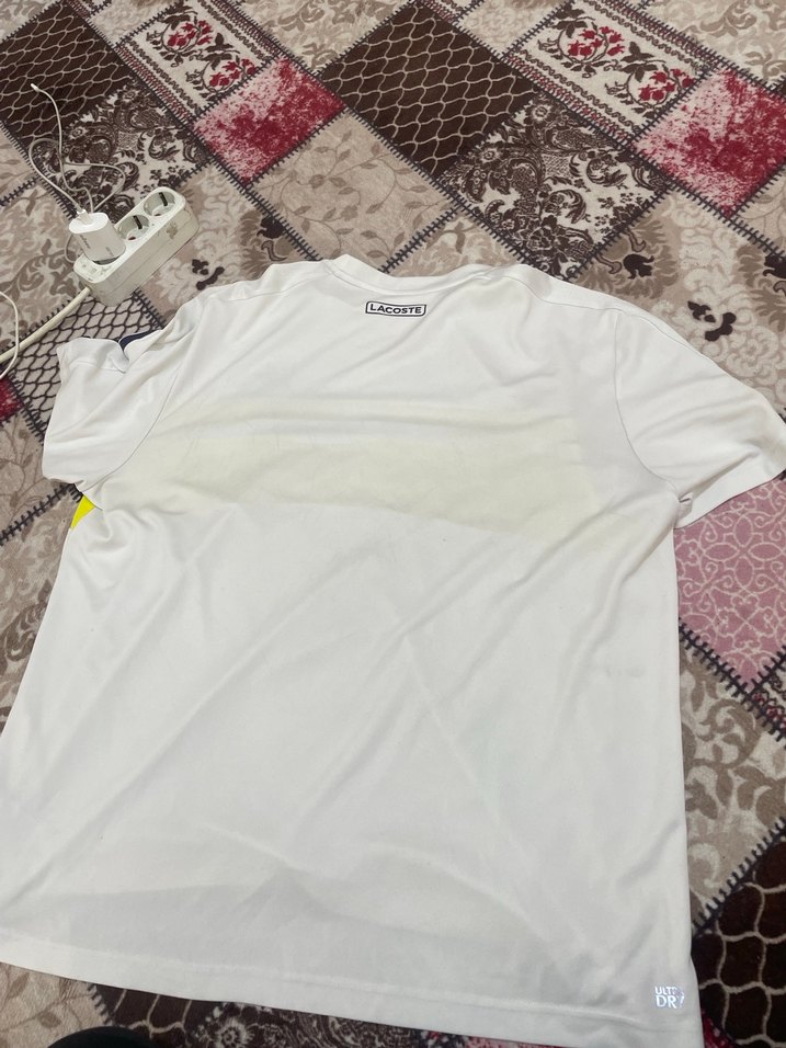 Erkek Beyaz Spor Polo Tişört ORJ LACOSTE - Görsel 4