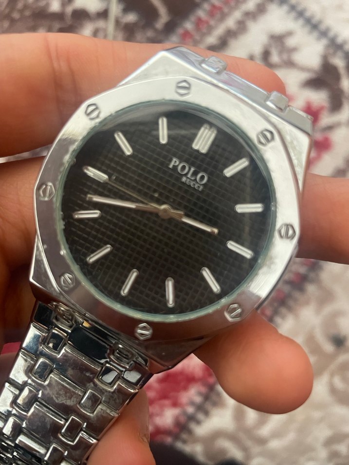 Gri Polo Erkek Klasik Saat PİLİ YOKTUR  çok az kullanıldı - Görsel 4