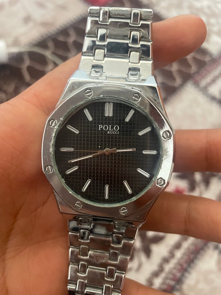 Gri Polo Erkek Klasik Saat PİLİ YOKTUR  çok az kullanıldı - Görsel 2