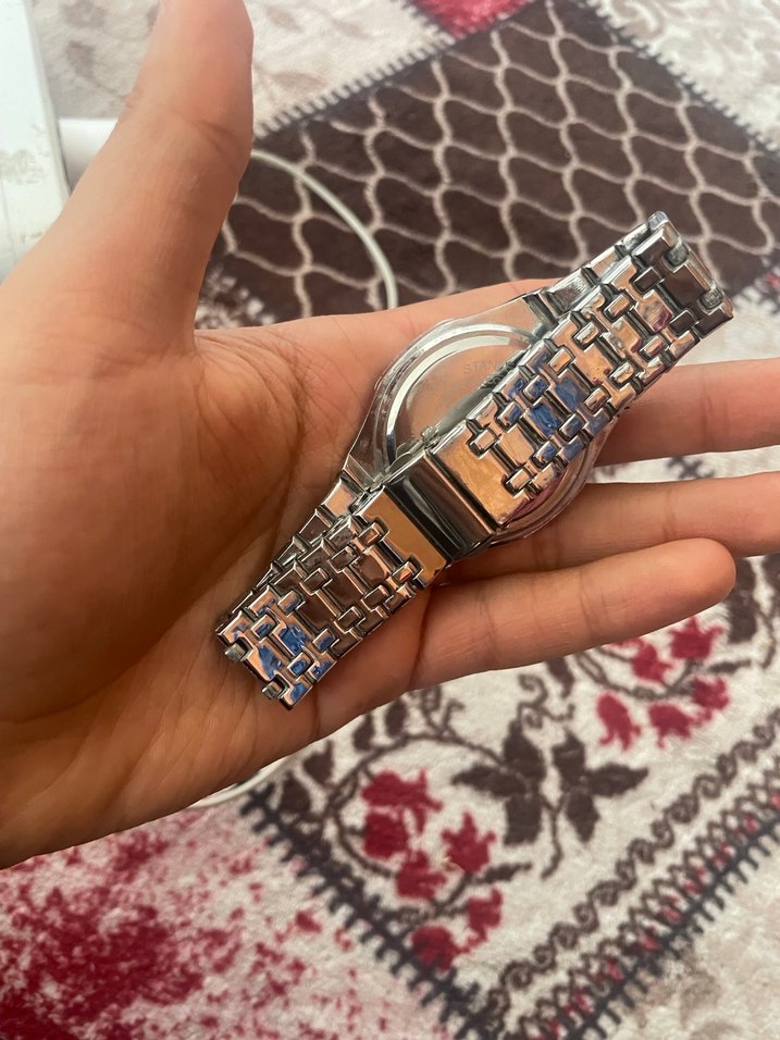 Gri Polo Erkek Klasik Saat PİLİ YOKTUR  çok az kullanıldı - Görsel 3