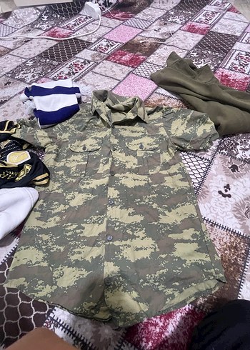 Kamuflaj Desenli Kısa Kollu erkek gömlek - Görsel 2