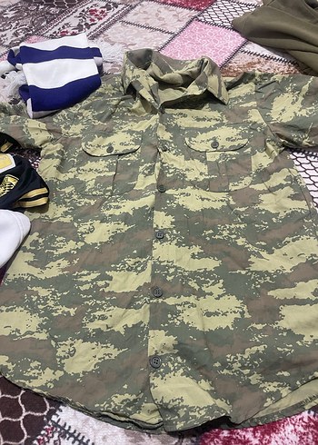 Kamuflaj Desenli Kısa Kollu erkek gömlek - Görsel 3