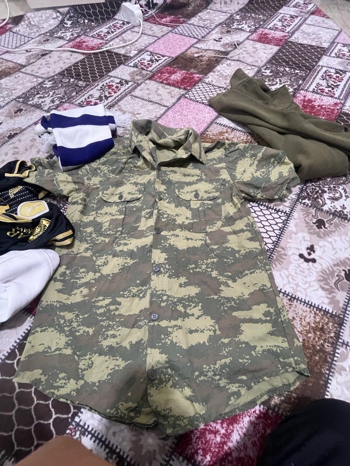 Kamuflaj Desenli Kısa Kollu erkek gömlek - Görsel 2