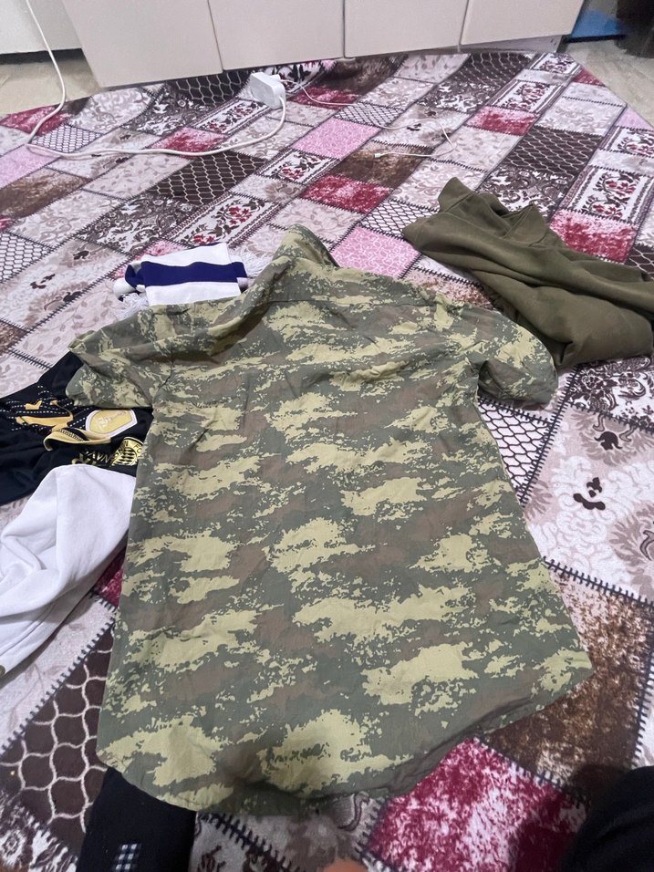 Kamuflaj Desenli Kısa Kollu erkek gömlek - Görsel 5