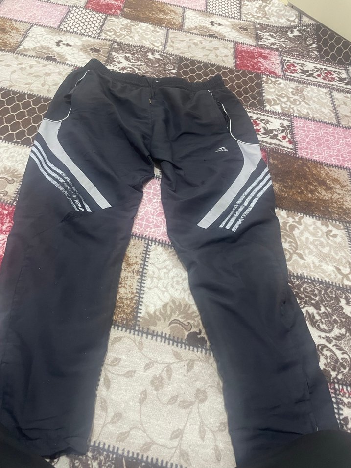 Erkek Siyah Fermuarlı Spor Eşofman Altı - Görsel 2