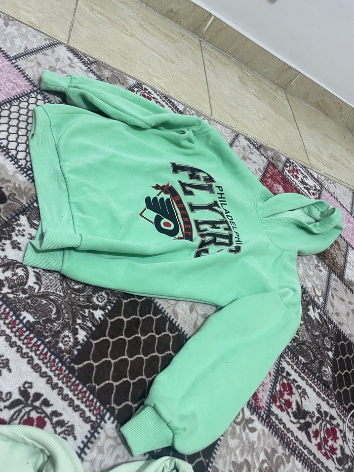 Yeşil Kapüşonlu Philadelphia Flyers Sweatshirt - Görsel 3