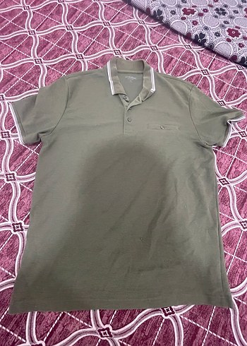 Erkek Haki Polo Tişört Düğmeli Yaka - Görsel 2