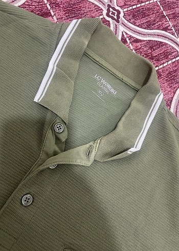 Erkek Haki Polo Tişört Düğmeli Yaka - Görsel 3