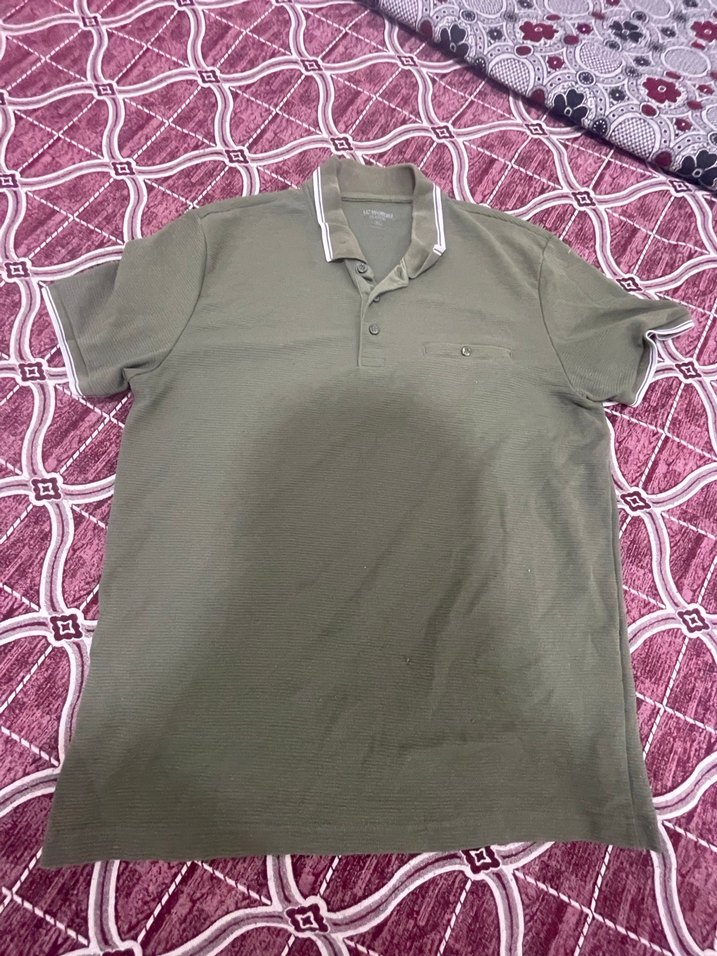 Erkek Haki Polo Tişört Düğmeli Yaka - Görsel 2