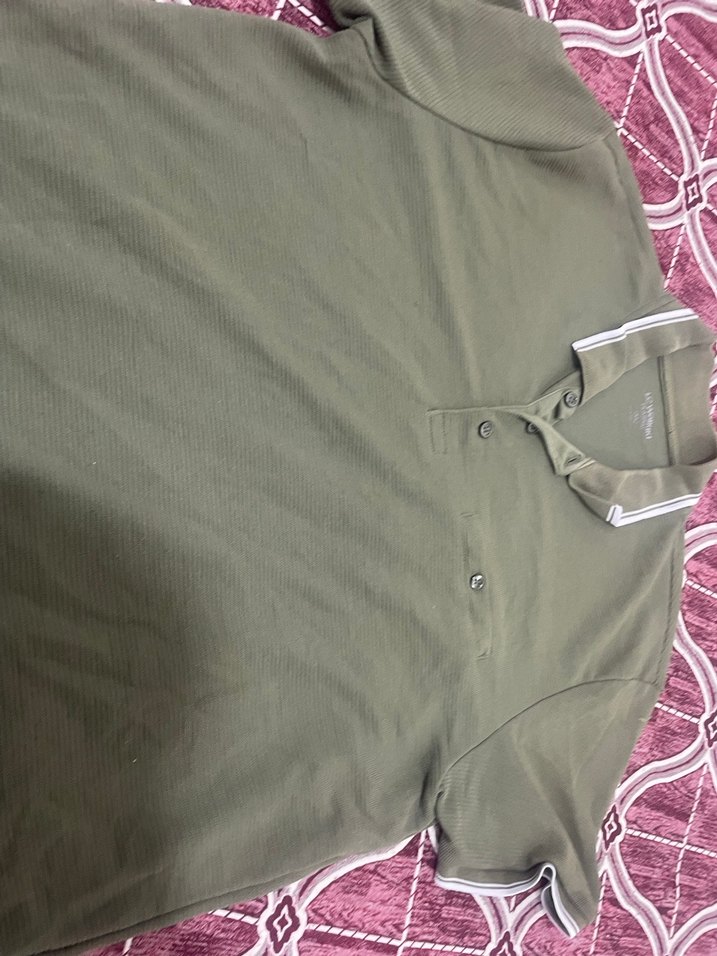 Erkek Haki Polo Tişört Düğmeli Yaka - Görsel 4