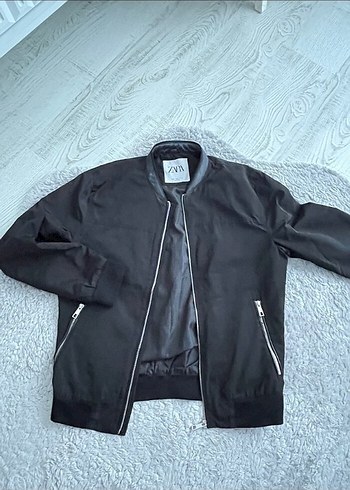 Zara Erkek Zara Siyah Bomber Ceket