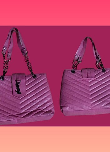 Pembe çanta