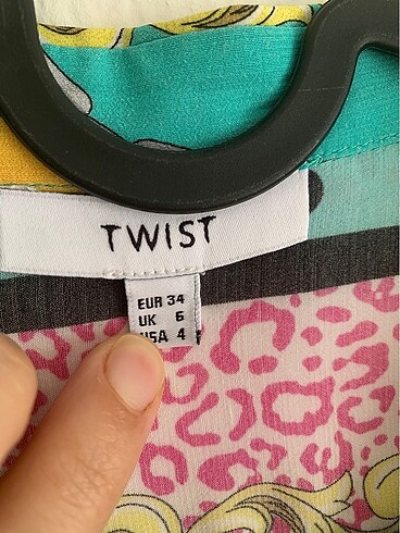 34 Beden çeşitli Renk Twist gömlek