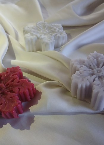 Renkli Kar Tanesi Şekilli Mumlar - Görsel 3