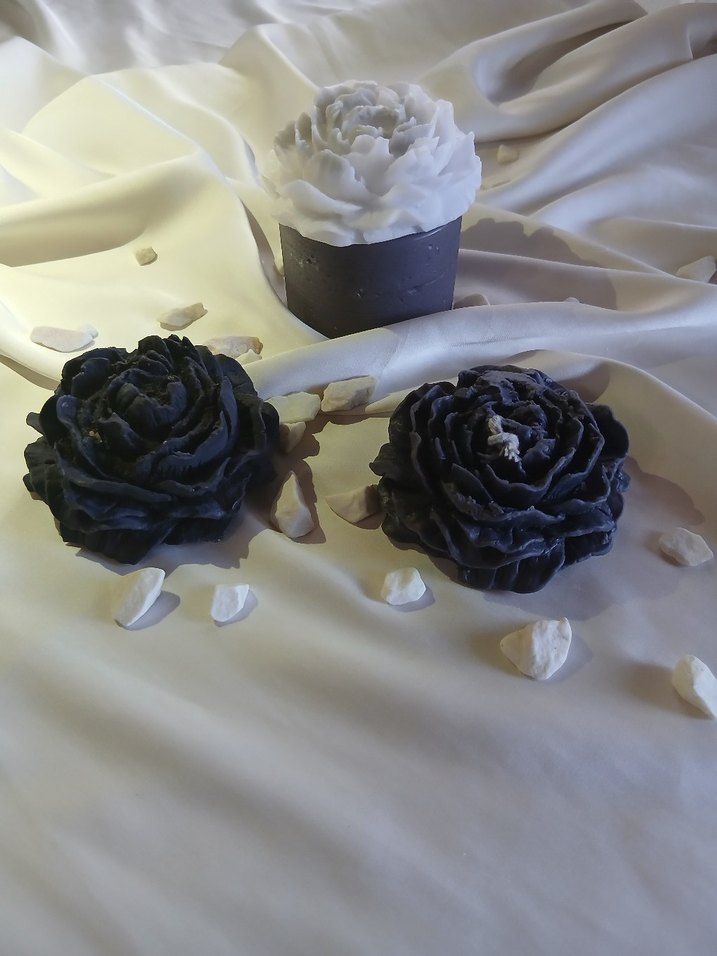 Çiçek Şeklinde Dekoratif Mumlar - Görsel 2