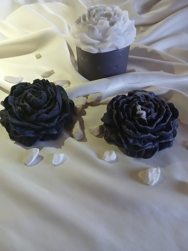 Çiçek Şeklinde Dekoratif Mumlar - Görsel 3