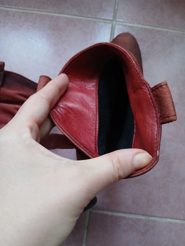 Kırmızı Süet Topuklu Kadın Bot - Görsel 4