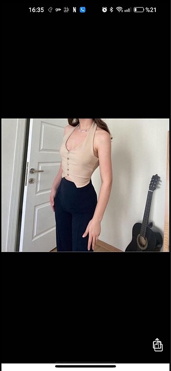 Zara Halter yaka boyundan ceket yelek
