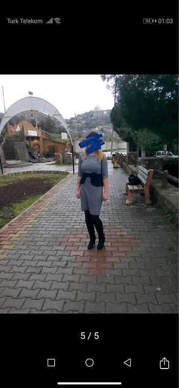 m Beden lacivert Renk Elbise