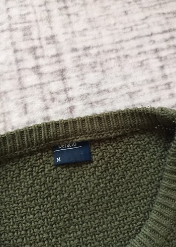 ekek Kahverengi Örgü Triko Kazak - Görsel 7