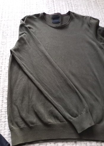 ekek Kahverengi Örgü Triko Kazak - Görsel 18