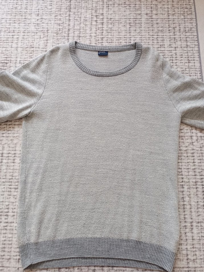 ekek Kahverengi Örgü Triko Kazak - Görsel 3