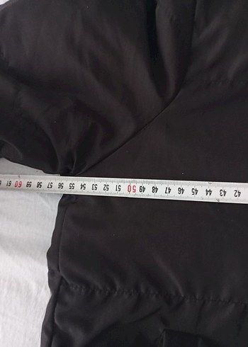 Siyah Midi Kadın Mont Fermuarlı Kapüşonlu - Görsel 5