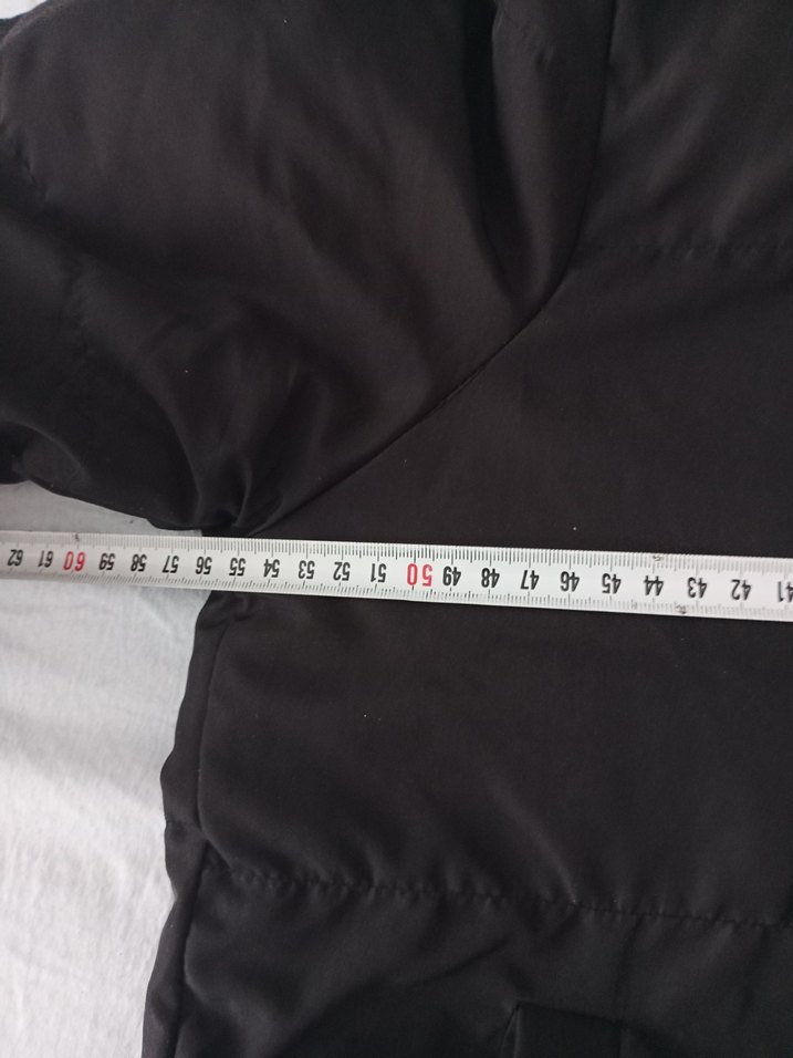 Siyah Midi Kadın Mont Fermuarlı Kapüşonlu - Görsel 5