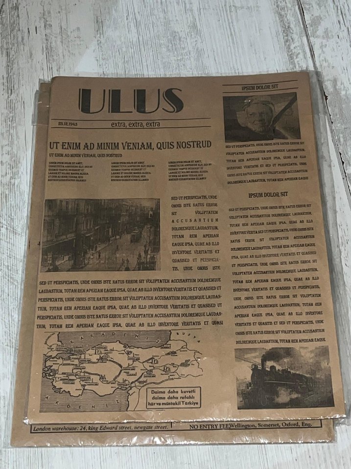 Kahverengi Bohem Baskılı sunum kagidi - Görsel 3