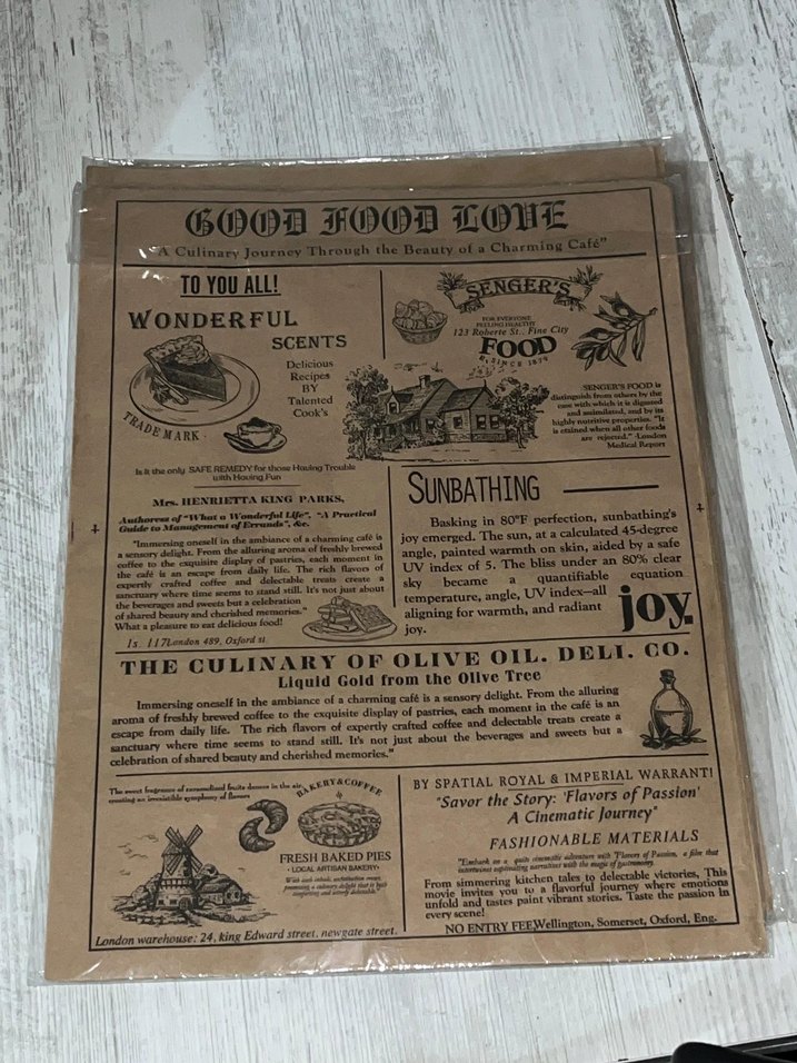 Kahverengi Bohem Baskılı sunum kagidi - Görsel 5