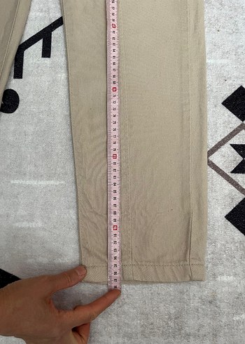 Bej Salaş Keten erkek Pantolon - Görsel 7