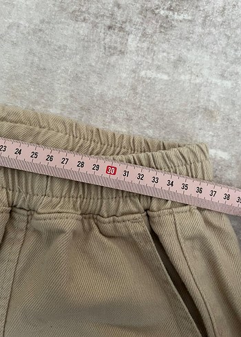 Bej Salaş Keten erkek Pantolon - Görsel 4