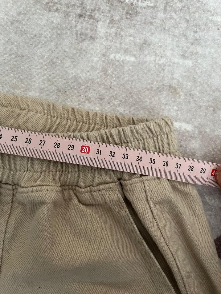 Bej Salaş Keten erkek Pantolon - Görsel 5