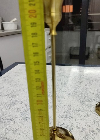 Parlak Altın Renkli Şamdan Seti - Görsel 4