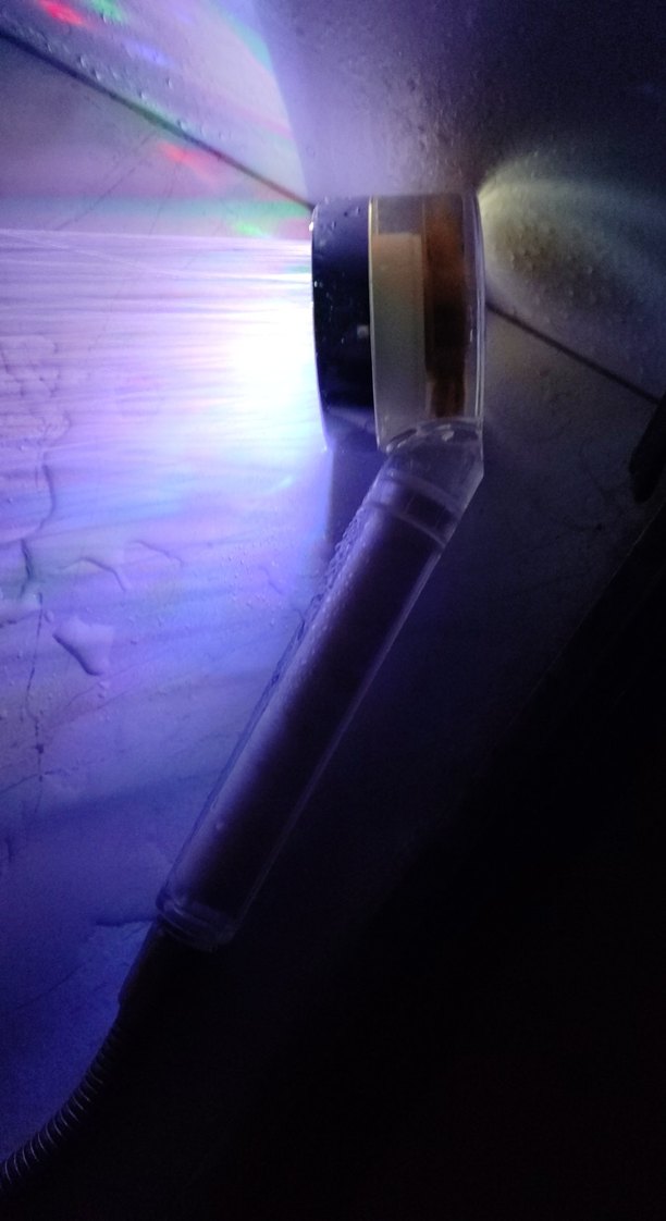 Beyaz letli duş başlığı arıtma lı  ve tasarrufu lu duş başlığı - Görsel 5