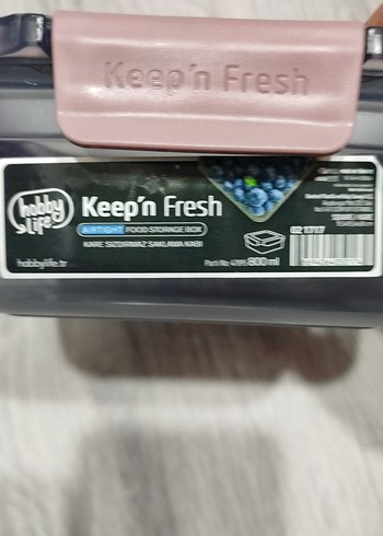 Kilitli Kapaklı Koyu Pembe Saklama Kabıve bulaşık altlığı - Görsel 5