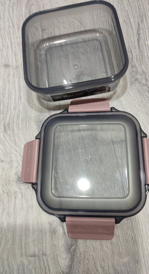 Kilitli Kapaklı Koyu Pembe Saklama Kabıve bulaşık altlığı - Görsel 4