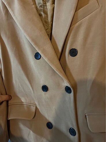 Kaşe uzun kaban - Görsel 4