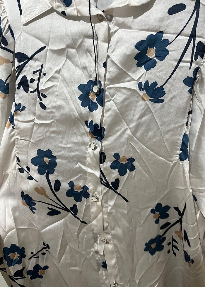 Saten  gömlek - Görsel 5