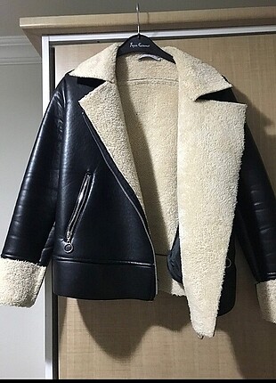Deri görünümlü ceket 