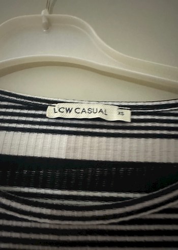 LC Waikiki Gri Çizgili Uzun Kollu Fitted Elbise