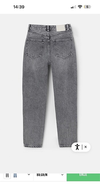 Stradivarius Yüksek bel straight jean