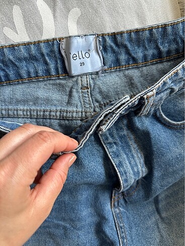 m Beden mavi Renk Straight jean