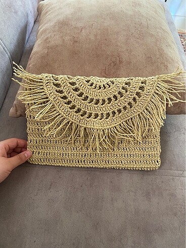  Beden Clutch çanta kağıt ip