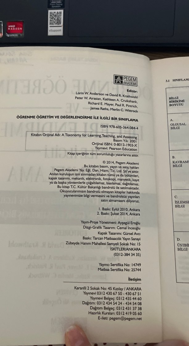 Öğrenme Öğretim ve Değerlendirme Kitabı - Görsel 3