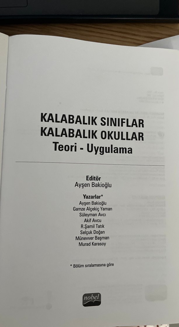 Kalabalık Sınıflar ve Okullar Kitabı teori-uygulama - Görsel 3