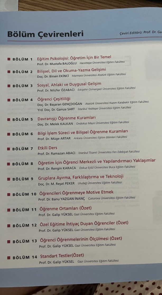 Eğitim psikolojisi kuram ve uygulama - Görsel 5